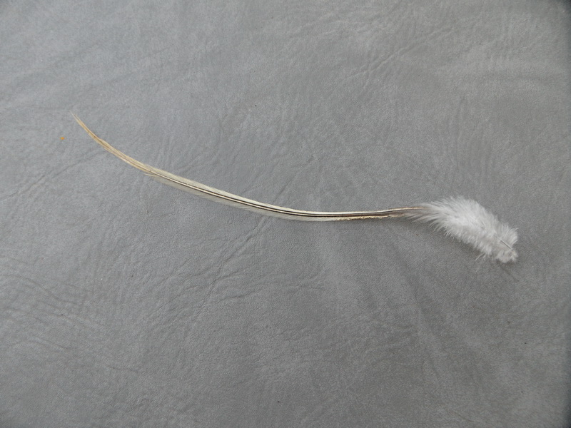 Hier eine Sattelfeder. Ich möchte noch probieren sie zu färben.