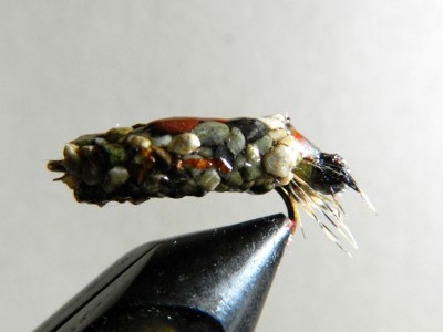 Cased Caddis mit echtem Gehäuse