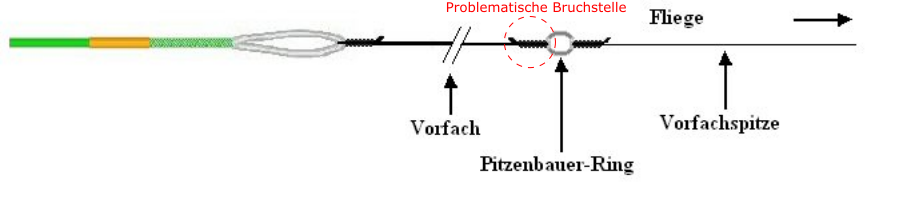 Problematische Bruchstelle beim Pitzenbauer Ring