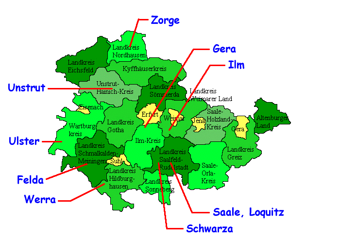 Thueringenkarte Imagemap